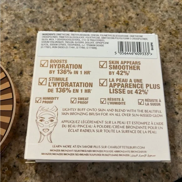 New Charlotte Tilbury beautiful skin sun kissed glow cream bronzer - Picture 5 of 5